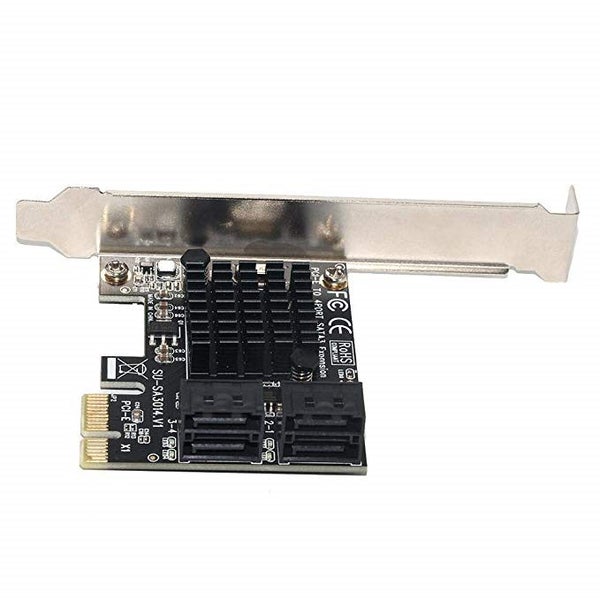 SSU SA3014 PCI-E to 4 Ports SATA 3.0 6Gbps Controller Card with Heat Sink Expans Carousel 1