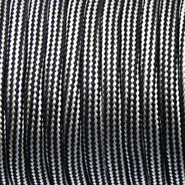 Paracord Rope 30m /100ft 4mm Grey & Black Carousel 2
