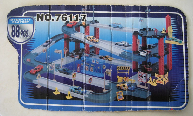 Dyna-City Playset Miniature Car Track Set Carousel 2