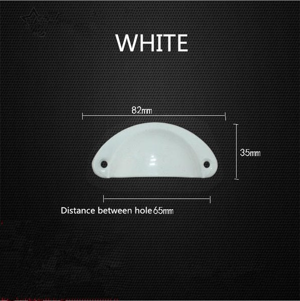 10pcs Antique Retro Shell Kitchen Cupboard Door Cabinet Knob Drawer Pull Handle Carousel 1