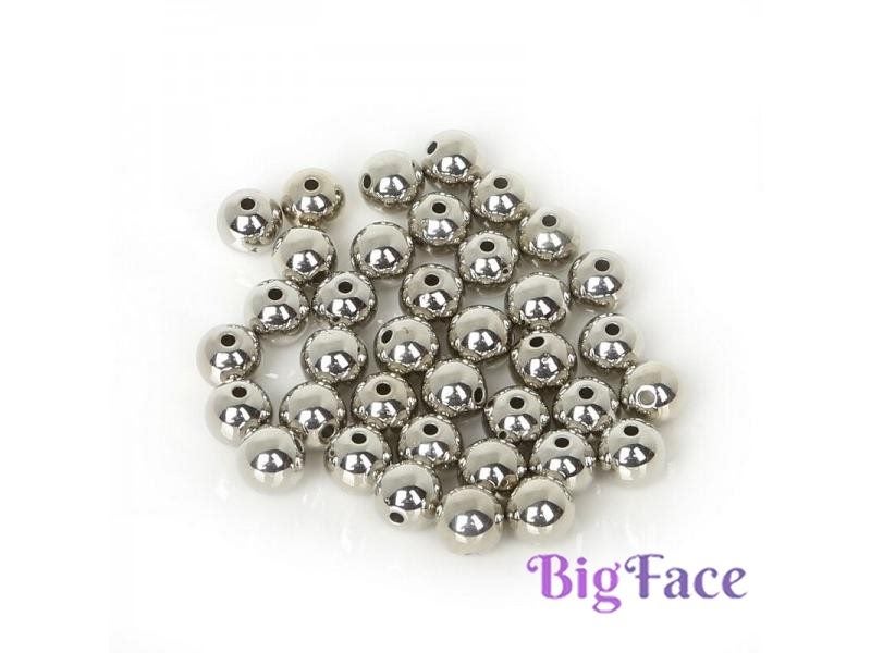 4 6 8 10 12mm 30-300pcs Gold/Gun-Metal Plated CCB Round Seed Spacer Beads For Carousel 1