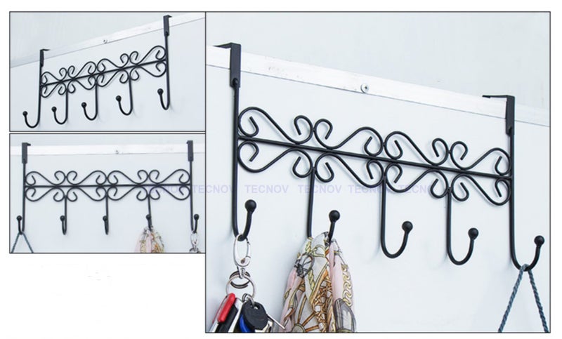PTN NEW Over Door Coat Scarf Hanger 5 Hooks - Sale Sale Carousel 1
