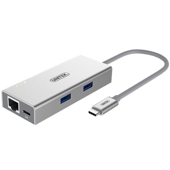 UNITEK USB 3.1 USB-C Aluminium Multi-Port Hub w/ Power Delivery Carousel 1