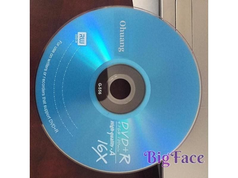 10 Pcs 4.7GB 16x Blue Blank Printed DVD R Disc Grade A Carousel 2