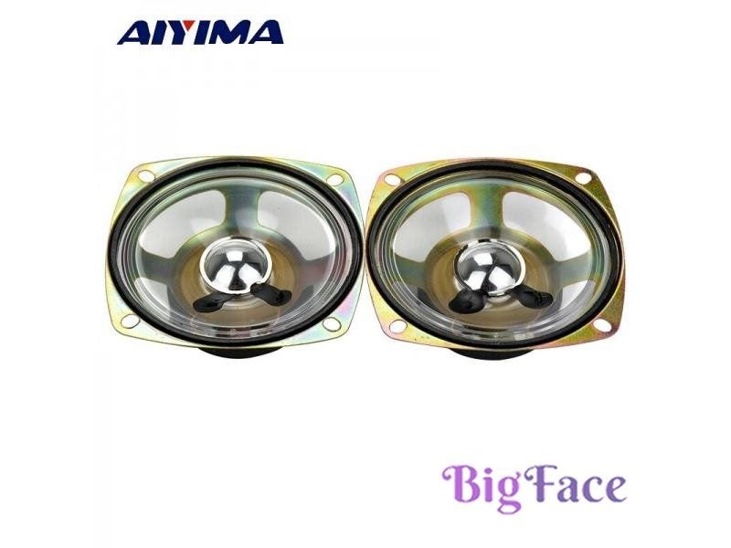 AIYIMA 2Pcs 3 Inch Full Range Speakers 8 Ohm 5W 78MM Square Portable Audio Carousel 1