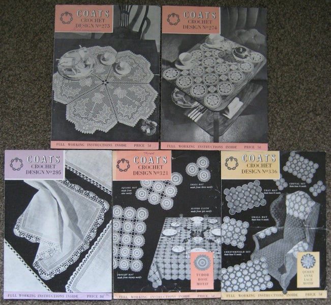 COATS CROCHET DOILY DESIGNS PATTERN BOOK LEAFLET Carousel 2
