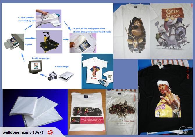 INKJET T-shirt transfer paper A4 & A3 Carousel 1