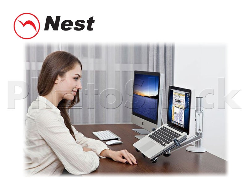 Desktop Mount for Tablet / iPad NTDM1S - Silver Carousel 2