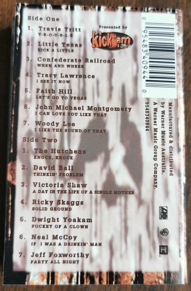 VARIOUS - KICKIN' COUNTRY VOL. ONE (CASSETTE) Carousel 1
