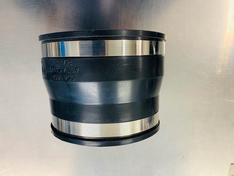 Plumb quick -- rubber connector - steel pipe to PVC pipe 120mm/100mm Carousel 1