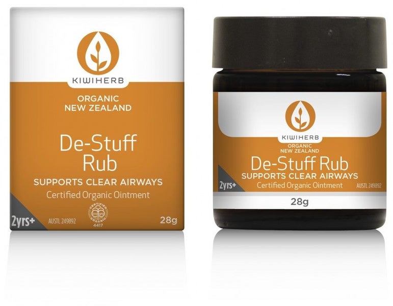 ONLY 1 LEFT!! 3pck Kiwiherb's Organic De-Stuff Rub (28g) Carousel 1