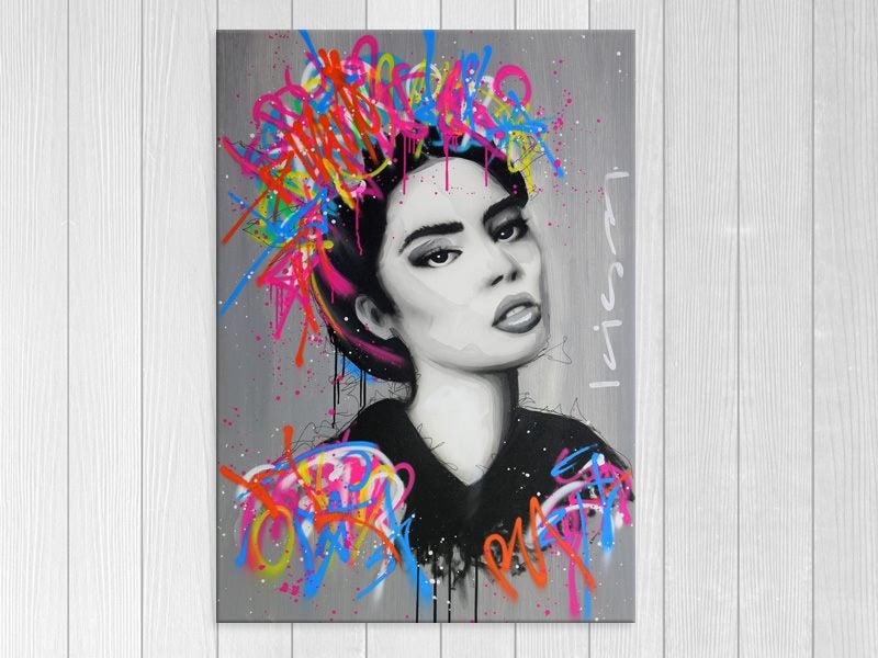 Woman - Pop Art - Lady - Graffiti - Colourful - Art Prints Carousel 1
