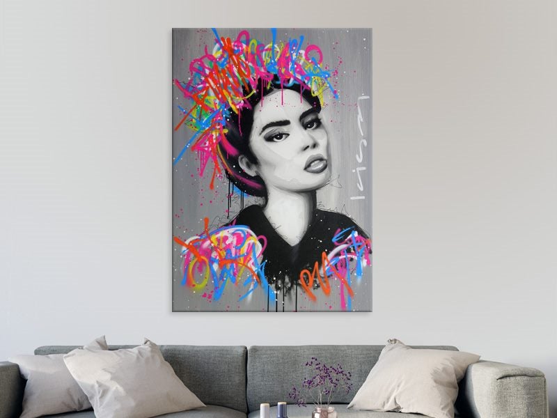 Woman - Pop Art - Lady - Graffiti - Colourful - Art Prints Carousel 2