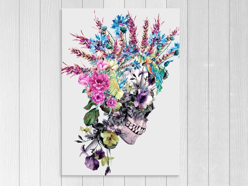 Skull - Contemporary - Abstract - Day Of The Dead - Artwork Carousel 1