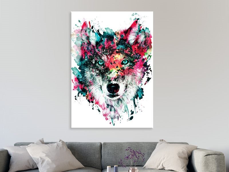 Wolf - Contemporary Art - Colourful - Animal - Art Prints Carousel 2