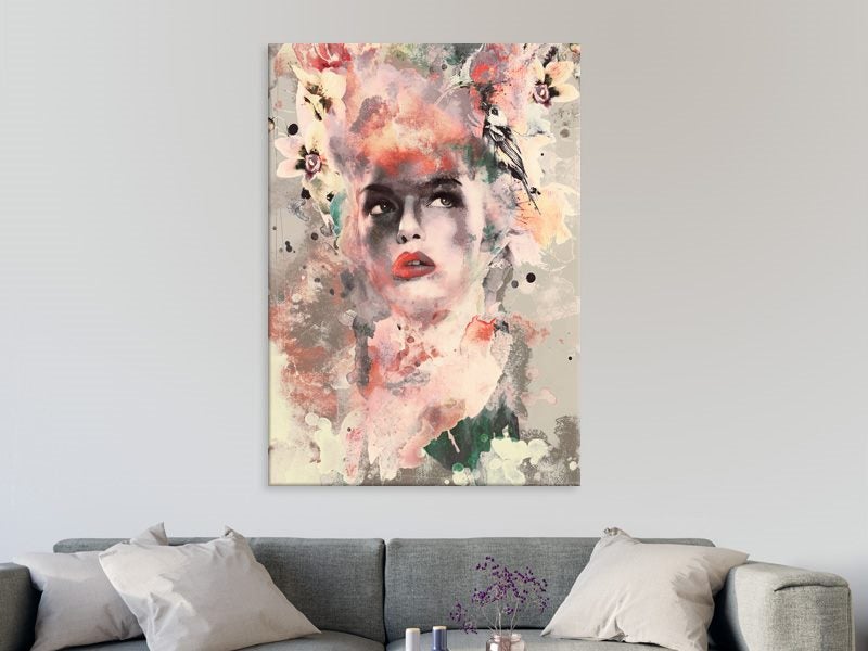 Flowers - Lady - Abstract - Contemporary Art - Art Prints Carousel 2