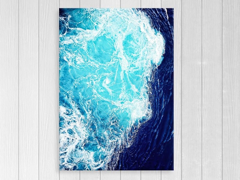 Blue Ocean Waves - Contemporary - Seascape - Art Prints Carousel 1
