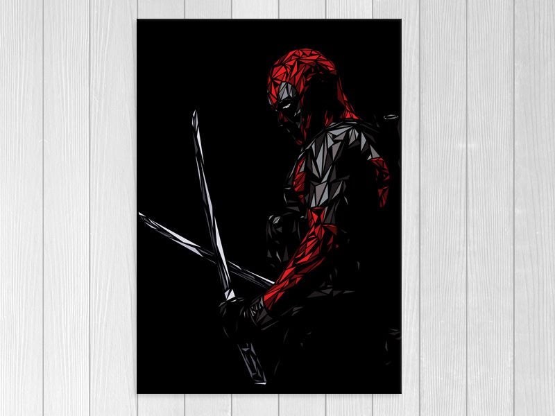 Marvel - Deadpool - Geometric - Kids, Nursery Art - Art Prints Carousel 1