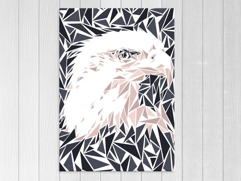 Bird Art - Eagle - Geometric - Contemporary - Art Prints Carousel 1