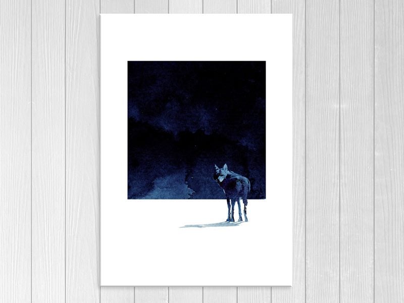 Wolf - Abstract - Contemporary Art - Animal - Art Prints Carousel 1
