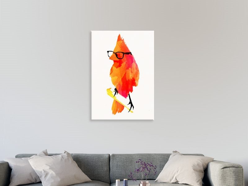 Bird - Pop Art - Red - Bird Art - Orange - Art Prints Carousel 2