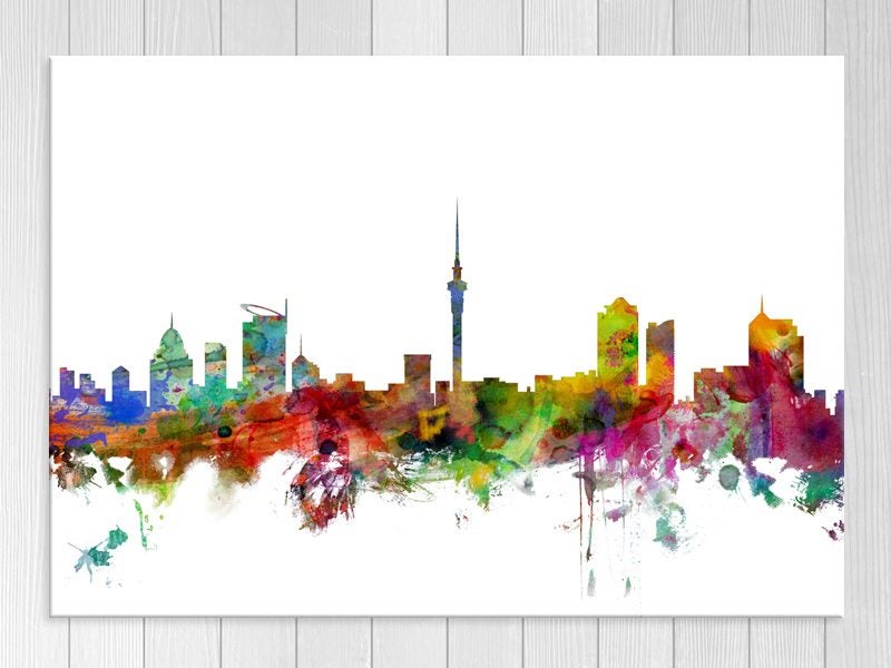 Auckland Skyline - New Zealand - Contemporary - Art Prints Carousel 1