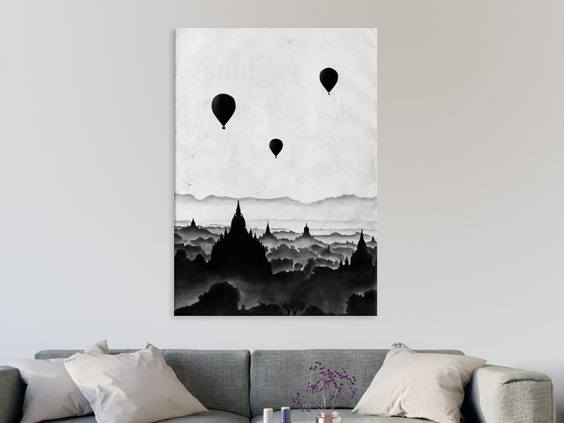 Black And White Balloons - Pop Art - Graffiti Art - Artwork - Art Prints Carousel 2