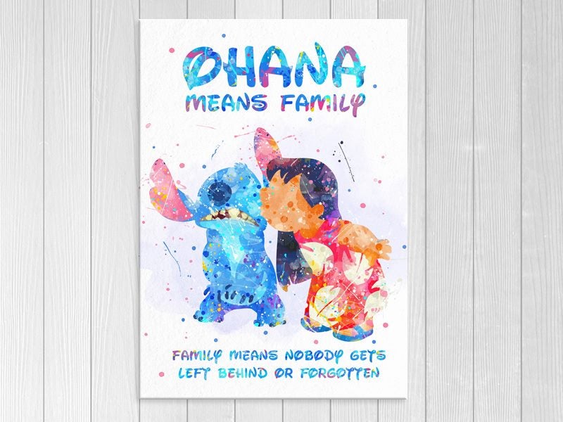 Disney - Lilo & Stitch - Kids Art - Nursery Art - Wall Art - Art Prints Carousel 1