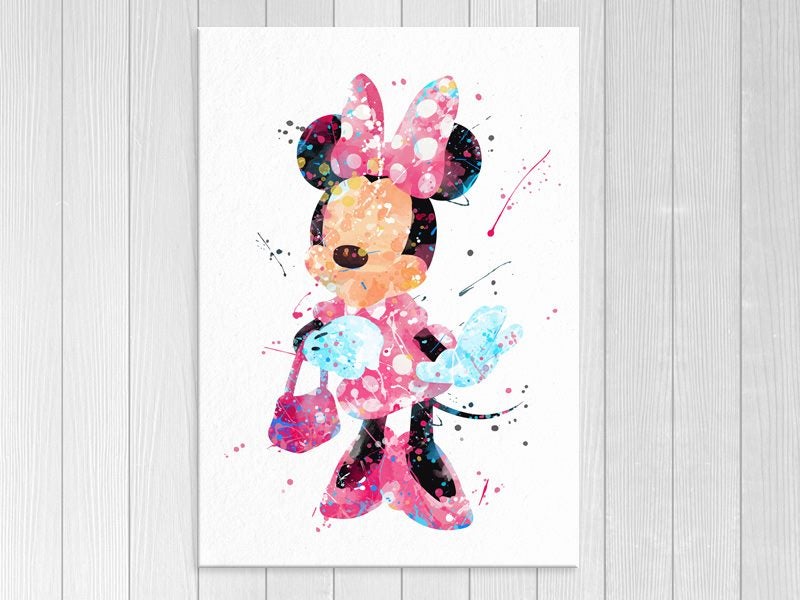 Disney - Minnie Mouse - Kids, Nursery Art - Wall Art - Art Prints Carousel 1