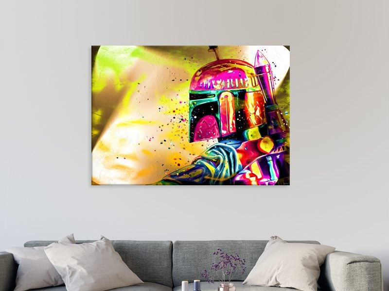 Star Wars - Boba Fett - Kids Art - Pop Art - Colourful - Art Prints Carousel 2