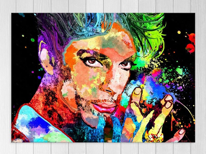 Pop Art - Music - Prince - Colourful - Wall Art - Graffiti - Art Prints Carousel 1