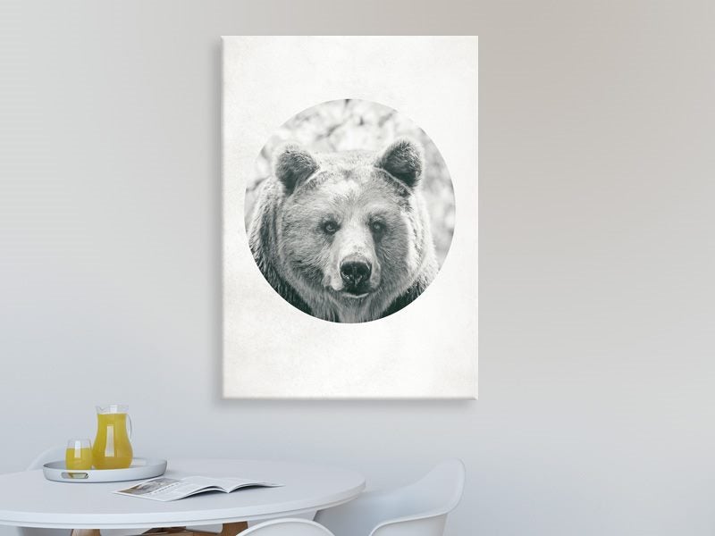 Bear - Black And White - Scandinavian - Contemporary Art - Art Prints Carousel 2