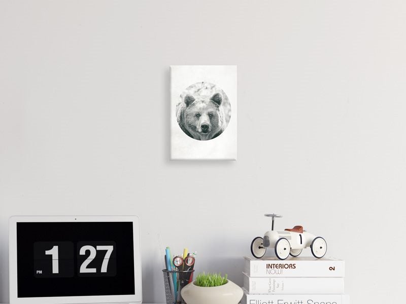 Bear - Black And White - Scandinavian - Contemporary Art - Art Prints Carousel 2