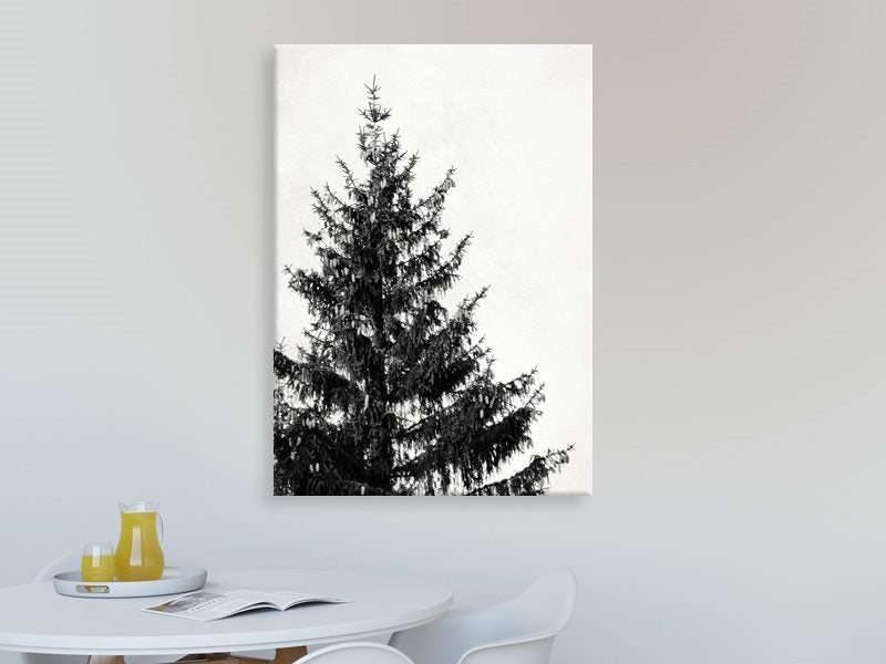 Black And White - Pine Tree - Contemporary Art - Wall Art - Art Prints Carousel 2