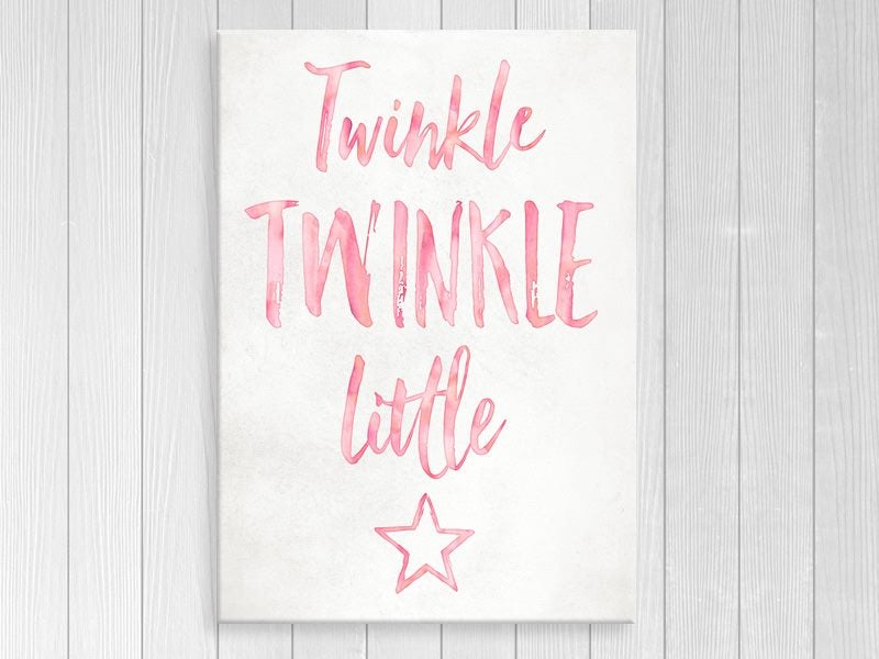 Nursery, Kids Art - Pink Typography - Contemporary Art - Art Prints Carousel 1