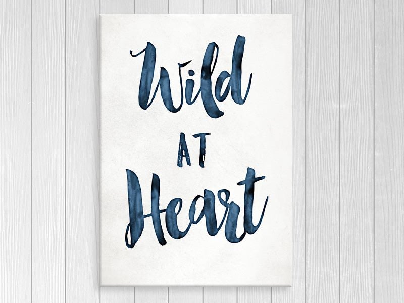 Nursery, Kids Art - Blue Typography - Wall Art - Contemporary - Art Prints Carousel 1