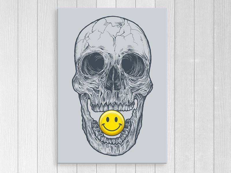 Skull - Smiley - Pop Art - Day Of The Dead - Graffiti Art - Art Prints Carousel 1