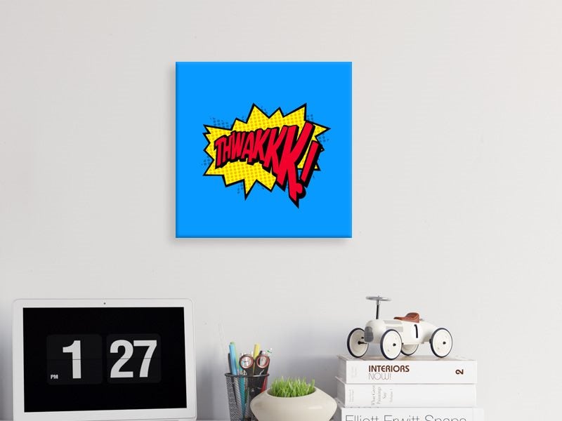 Pop Art - Blue - Red - Yellow - Typography - Wall Art - Art Prints Carousel 2