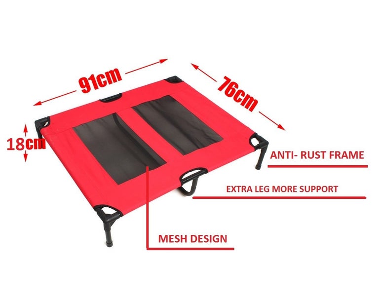Heavy Duty Pet Dog Bed Trampoline Hammock Canvas *91x76x18CM *GREEN Carousel 17