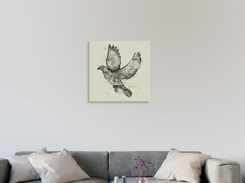 Bird Map - Abstract - Bird Art - Contemporary Art - Wall Art - Art Prints Carousel 2