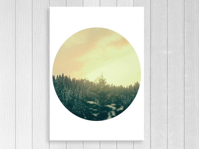 Scandinavian Art - Contemporary - Circle - Yellow - Wall Art - Art Prints Carousel 1