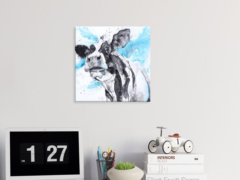 Cow - Contemporary Art - Animal - Watercolour - Wall Art - Art Prints Carousel 2