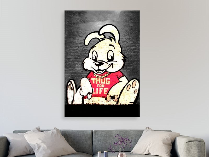Banksy's Graffiti | Banksy Art | Street Art | Graffiti | Thug For Life Bunny Carousel 2