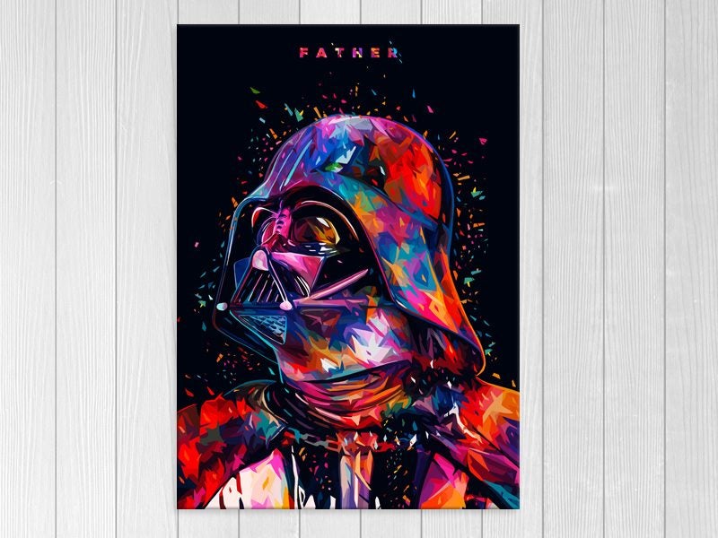 Star Wars - Pop Art - Darth Vader - Graffiti Art - Wall Art - Art Prints Carousel 1