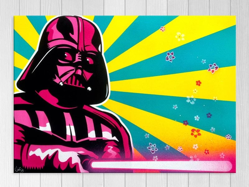Pop Art - Star Wars - Darth Vader - Colourful - Graffiti - Wall Art - Art Prints Carousel 1