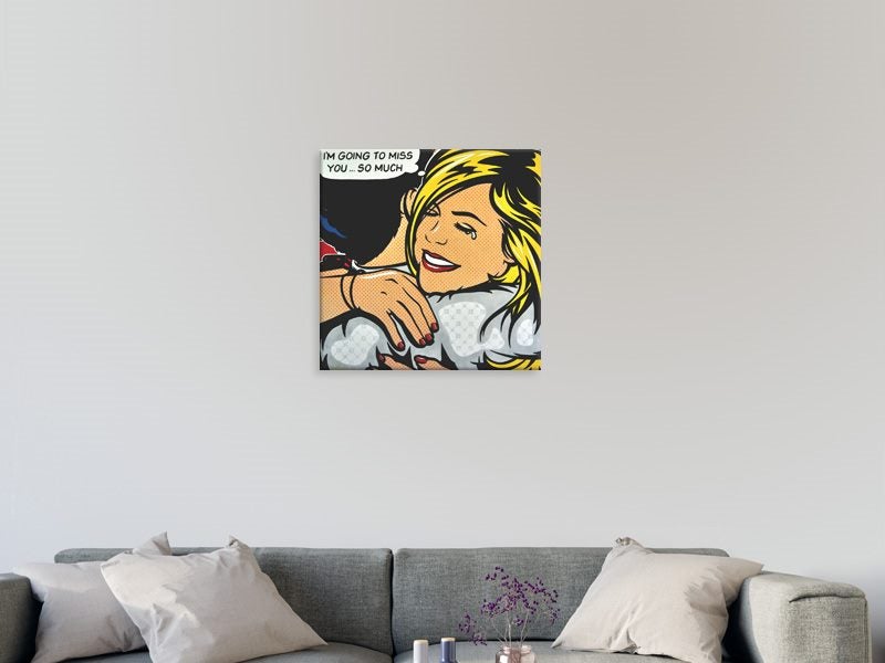 Woman - Pop Art - Yellow, White - Graffiti Art -Wall Art - Art Prints Carousel 2