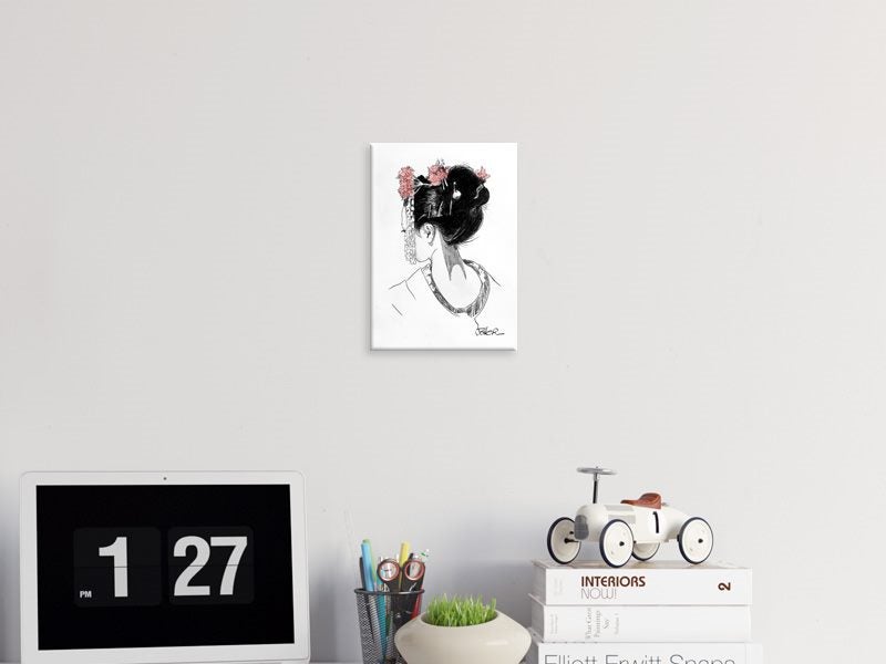 Japanese - Woman - Lady - Contemporary Art - Pop Art - Pink - Art Prints Carousel 2