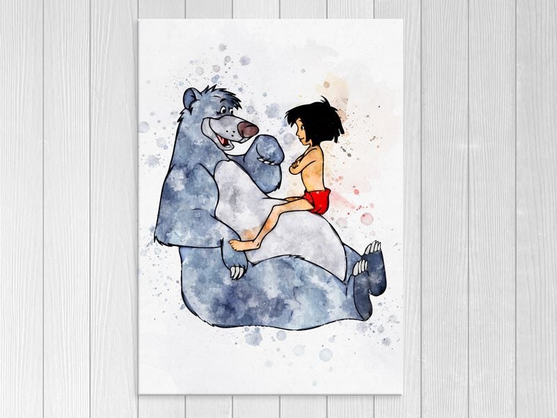 Disney - Pop Art - Jungle Book - Kids, Nursery - Wall Art - Art Prints Carousel 1