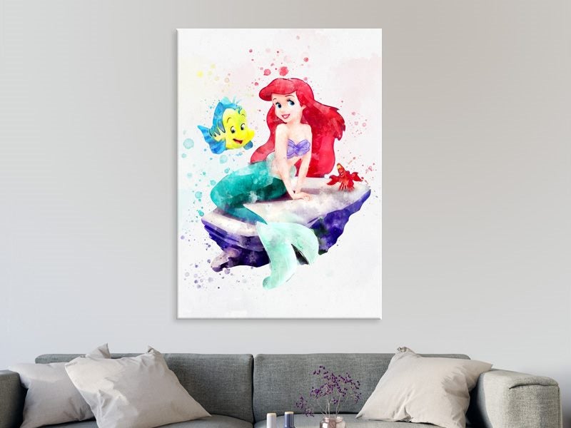 Disney - Pop Art - Little Mermaid - Kids, Nursery Art - Wall Art - Art Prints Carousel 2
