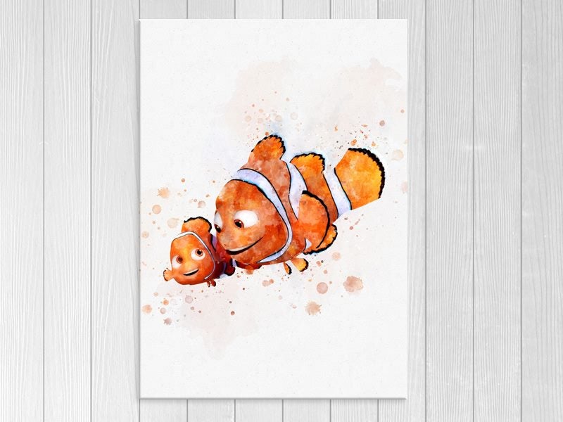 Disney - Pop Art - Nemo - Fish - Kids, Nursery Art - Wall Art - Art Prints Carousel 1